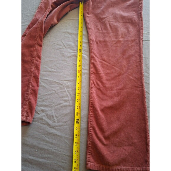 Talbots Heritage Salmon Corduroy Pants High Rise Straight Leg Women’s Size 14 - Picture 3 of 7